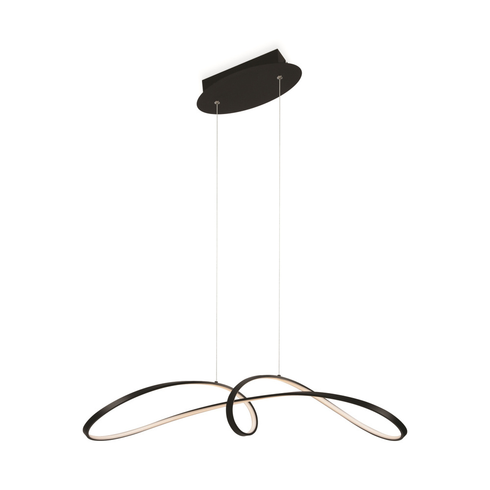 Светильник светодиодный подвесной Maytoni Curve 4000К 42 Вт 25 кв.м черный IP20 (MOD156PL-L52B4K)
