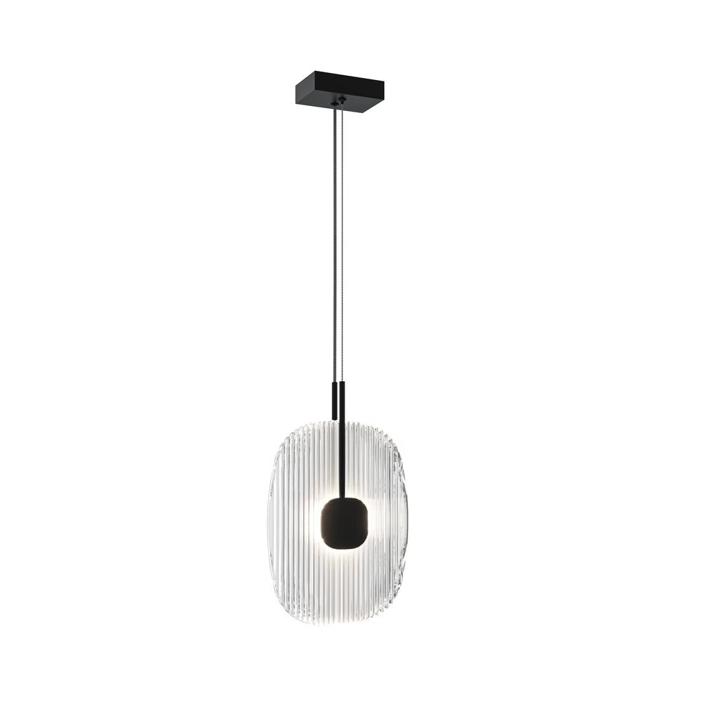 Светильник светодиодный подвесной Maytoni Eclipse 3000К 6 Вт 3 кв.м черный IP20 (MOD152PL-L1BK)