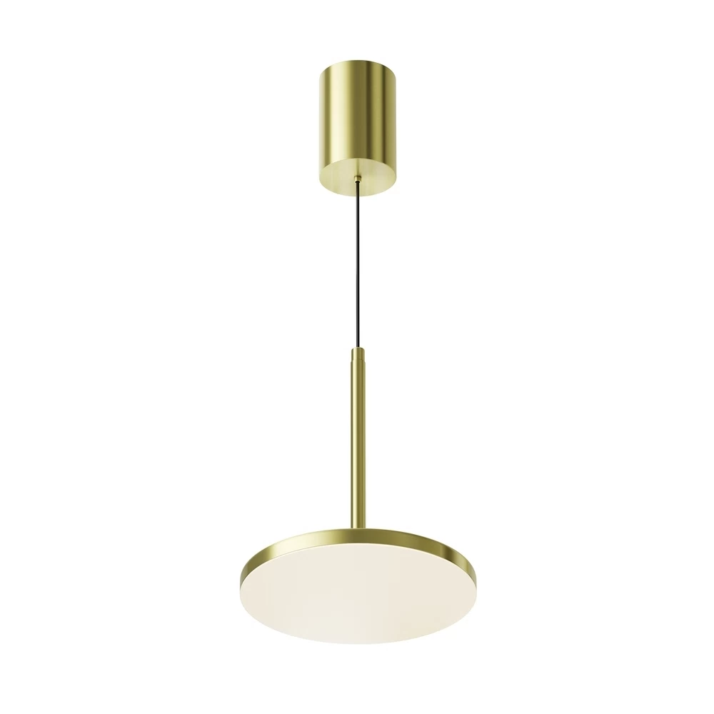 Светильник светодиодный подвесной Maytoni Plato 3000К 12 Вт 4 кв.м латунь IP20 (P076PL-L12W3K-BS)
