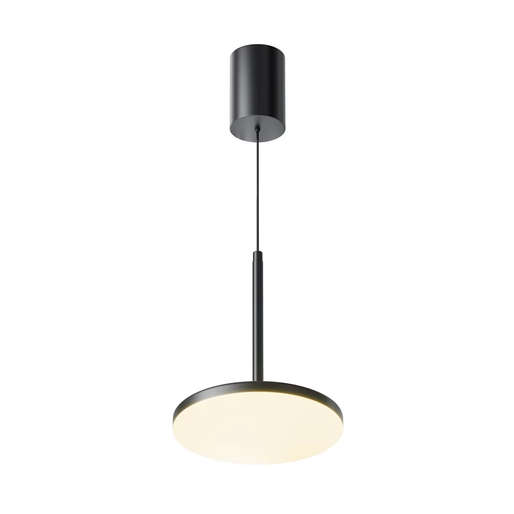 Светильник светодиодный подвесной Maytoni Plato 3000К 12 Вт 4 кв.м черный IP20 (P076PL-L12W3K-B)