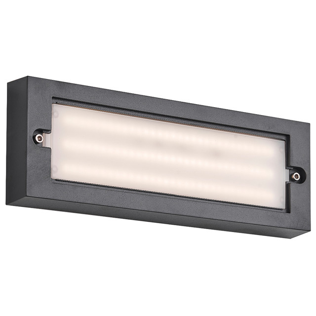 светильник уличный настенный ESCADA Фасад 1Х6Вт LED поликарбонат черный