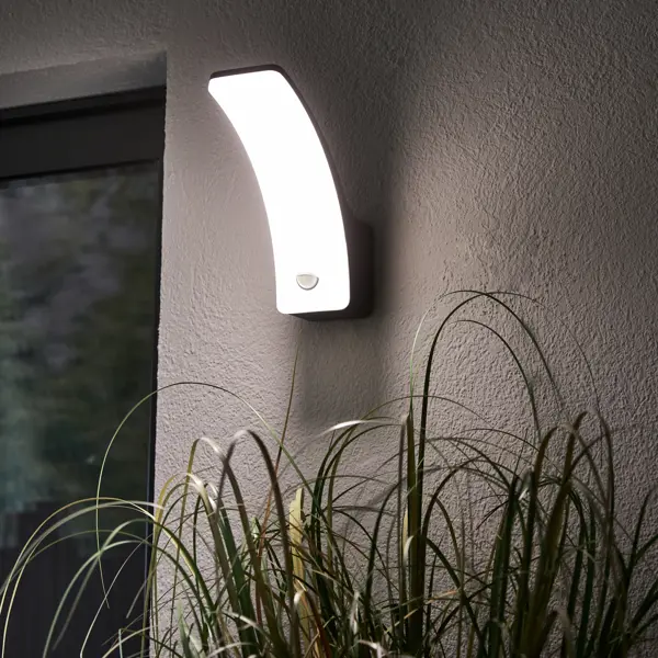Светильник уличный настенный Inspire Lakko LED с датчиком движения 1000 Лм 4000 К IP44 цвет серый