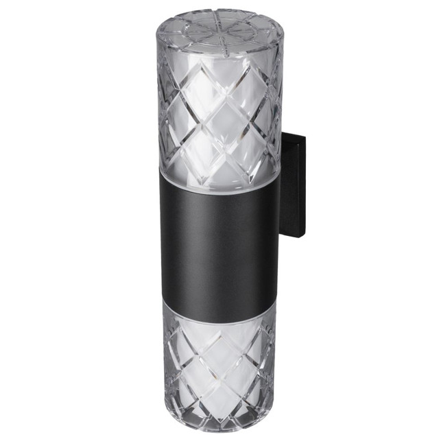 светильник уличный настенный SMARTBUY Diamond E27 2х60Вт IP65 металл черный