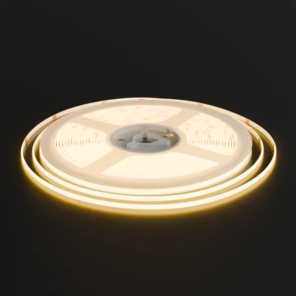 Светодиодная лента Apeyron для контурной подсветки LED COB 384 диод/7 Вт/м 24 В 3 мм IP20 5 м теплый белый свет