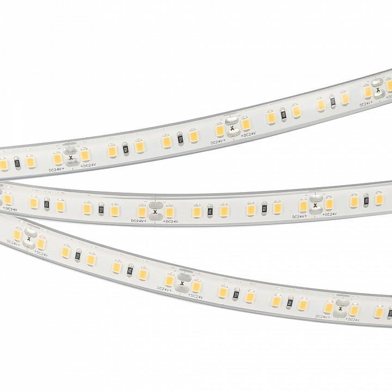 Светодиодная лента Arlight A120 24V 16.8 W/m IP68 бассейн 029391(3) цвет белый