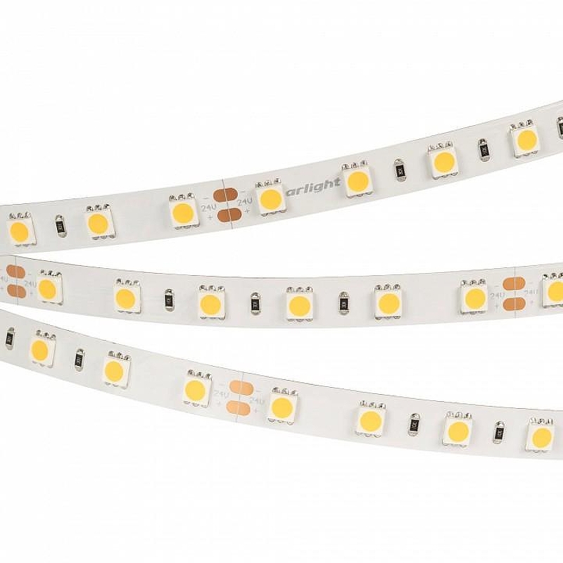 Светодиодная лента Arlight B60 24V 10mm 14.4 W/m 018099(2) цвет белый