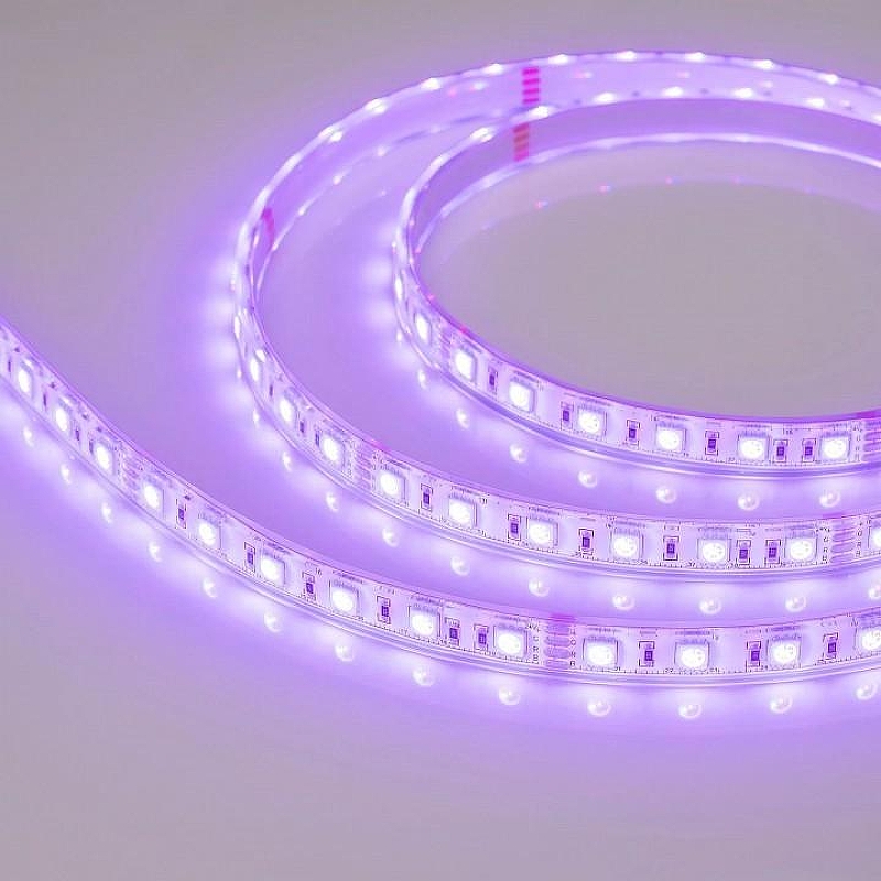 Светодиодная лента Arlight B60 RGB 24V 10mm 14.4 W/m IP20-IP68 029515(3) цвет белый