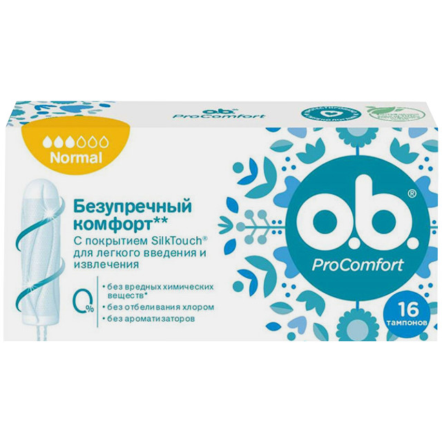 тампоны ОВ Procomfort нормал 16шт