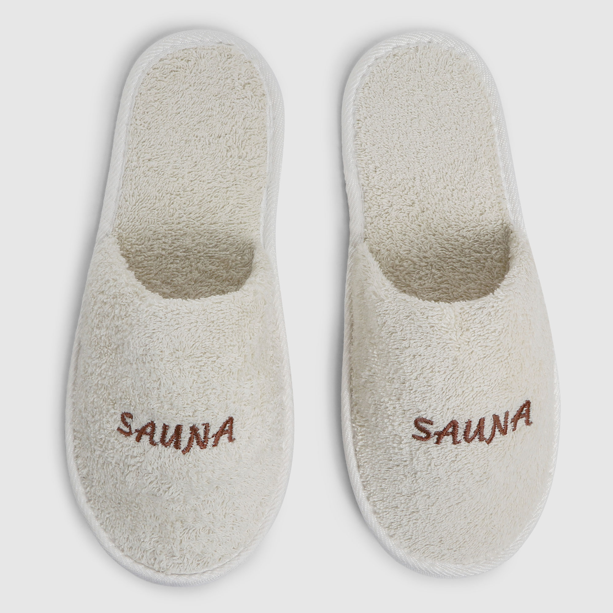 Тапочки Asil Sauna бежевые р.44