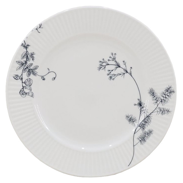 тарелка TODELIA Фарфоровая/Porcelain 20см десертная костяной фарфор