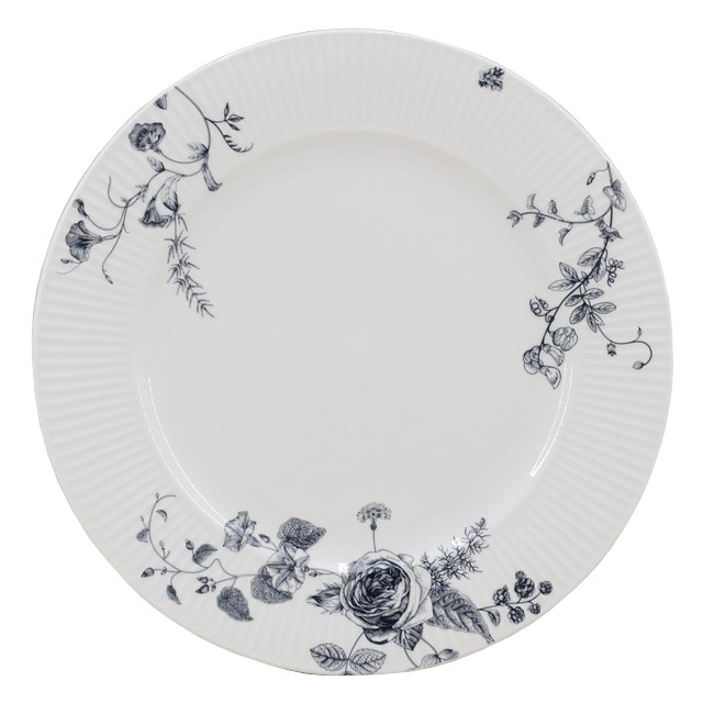 тарелка TODELIA Фарфоровая/Porcelain 26,7см обеденная костяной фарфор