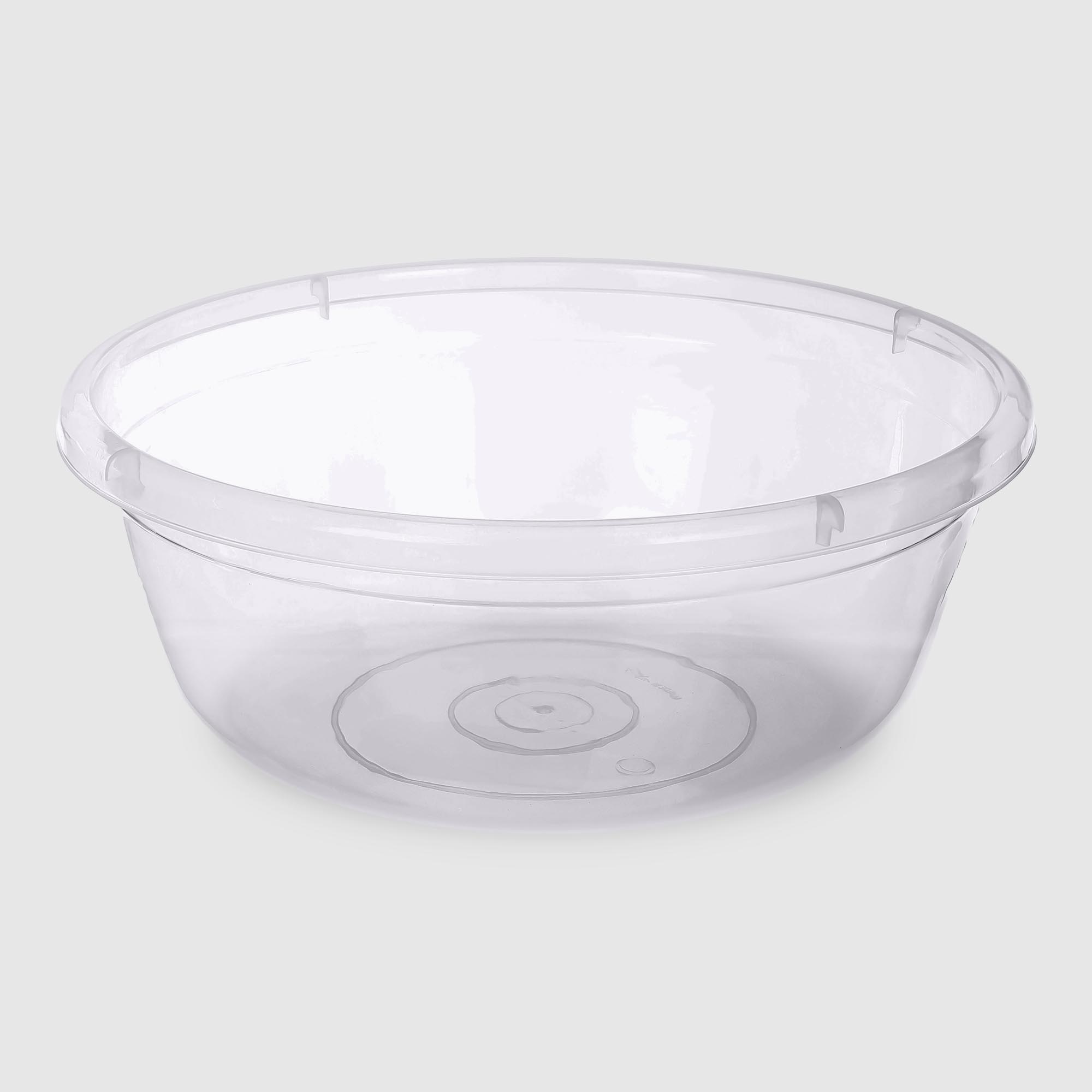 Таз Asude Plastik №1 прозрачный 5,5 л, 29,5х29,5х11,5 см