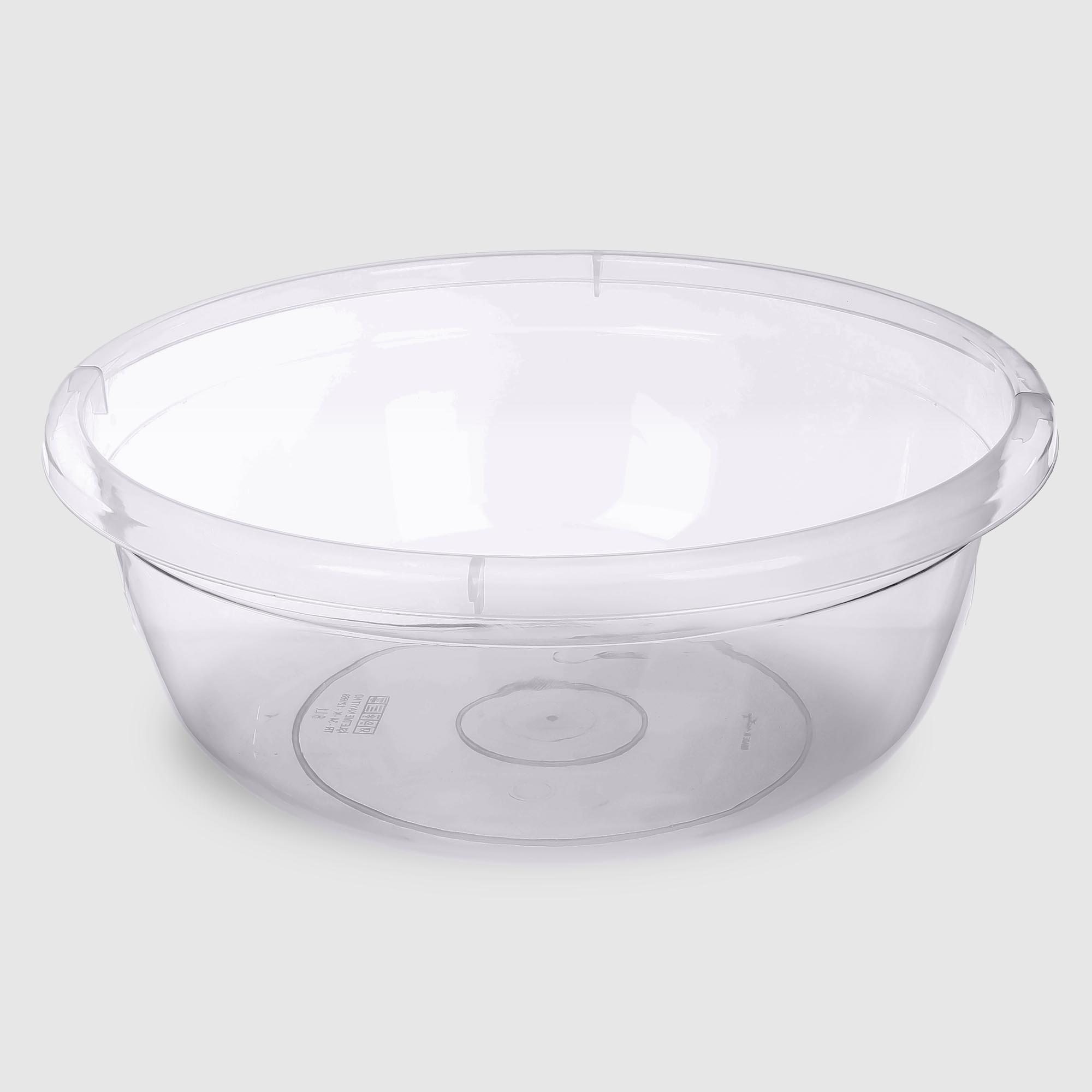 Таз Asude Plastik №2 прозрачный 8 л, 33х33х12,5 см