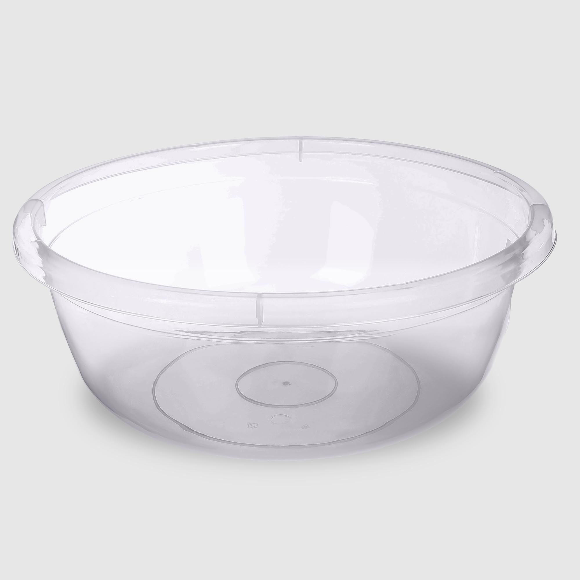 Таз Asude Plastik №3 прозрачный 12 л, 38х38х14 см