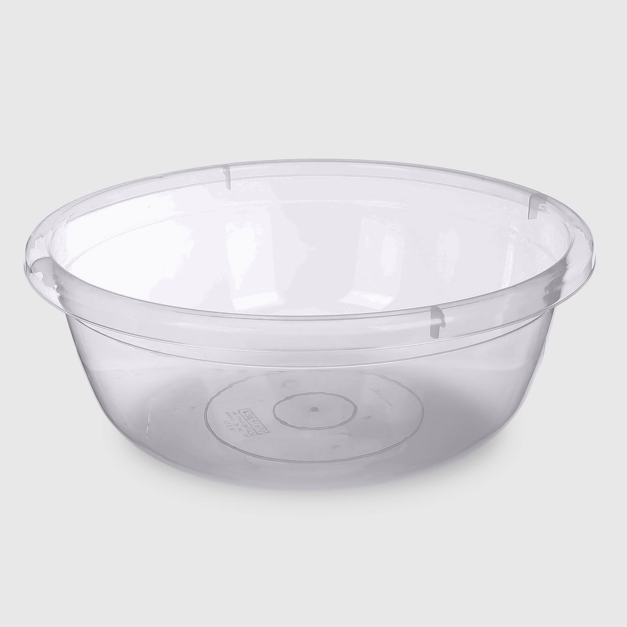 Таз Asude Plastik №4 прозрачный 16,5 л, 43х43х15 см