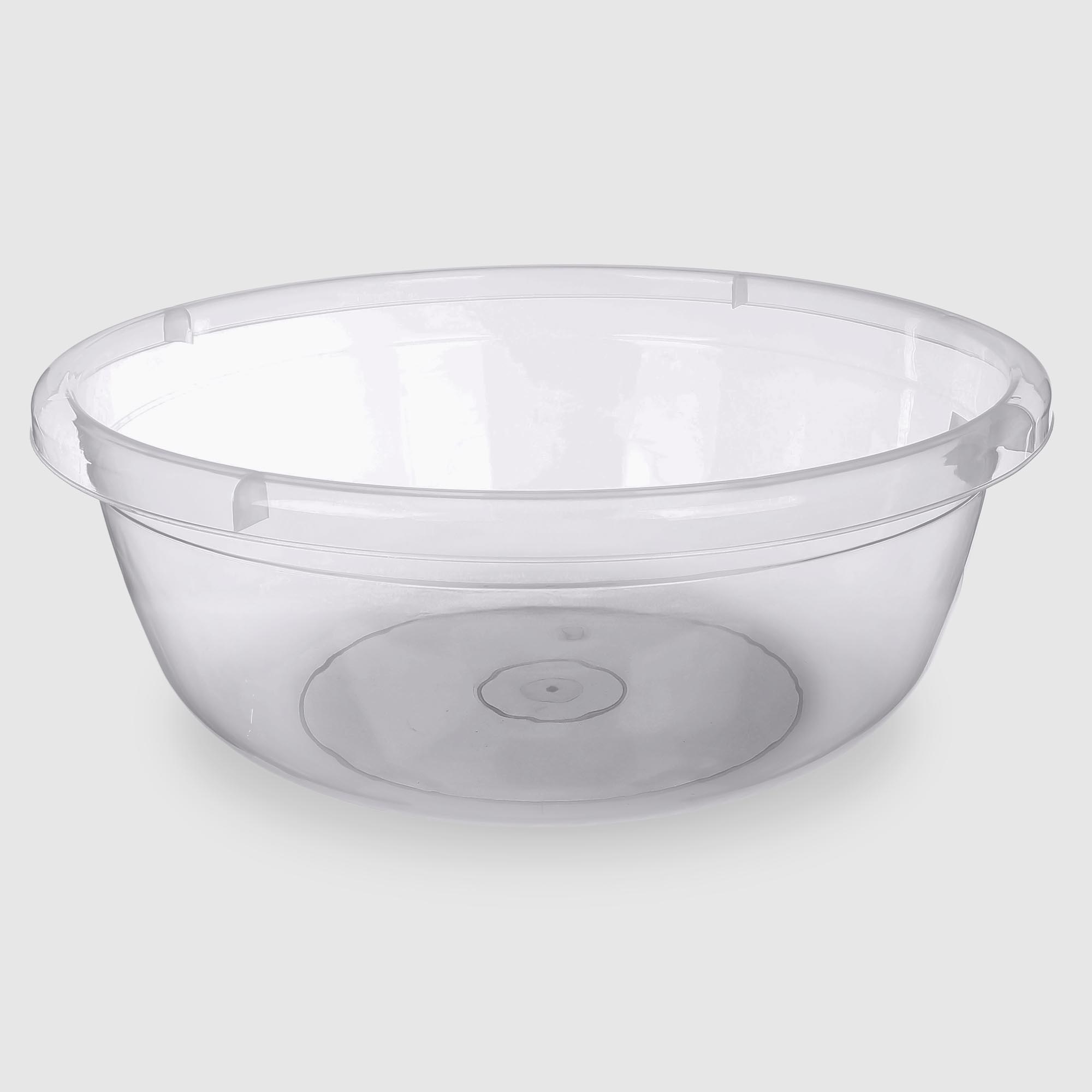 Таз Asude Plastik №5 прозрачный 27 л, 51х51х17,5 см
