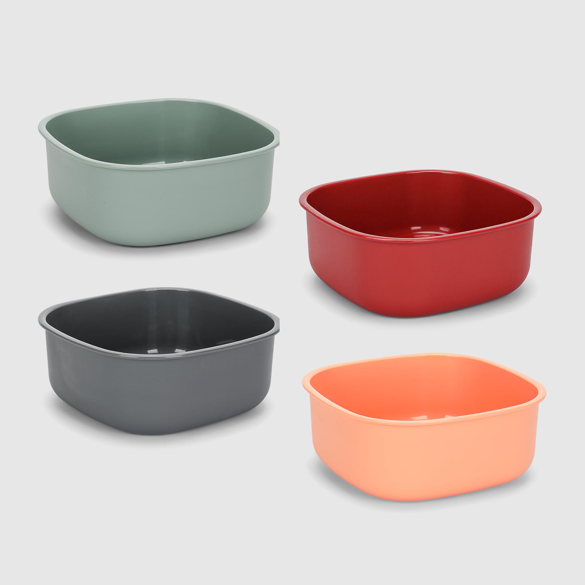 Таз Asude Plastik квадратный 3,5 л, 24,7х24,7х10,5 см, в ассортименте