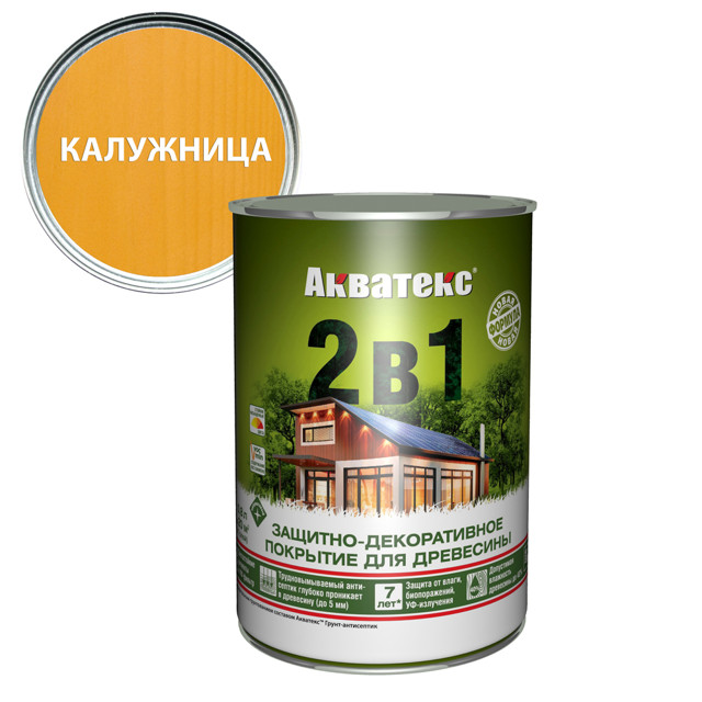 текстурное покрытие АКВАТЕКС 0,8л калужница, арт.18106
