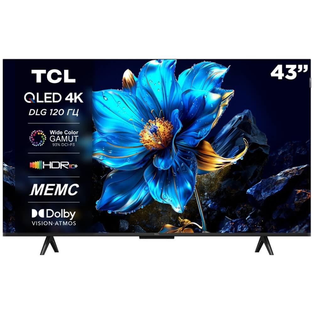 Телевизор TCL 43P7K (2025) 43" 4K UHD QLED Smart TV