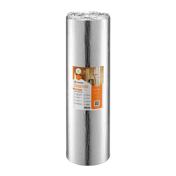 Теплоизоляция EcoHeat Комфорт 08 для бань и саун 8x1000x6000 мм 6м2