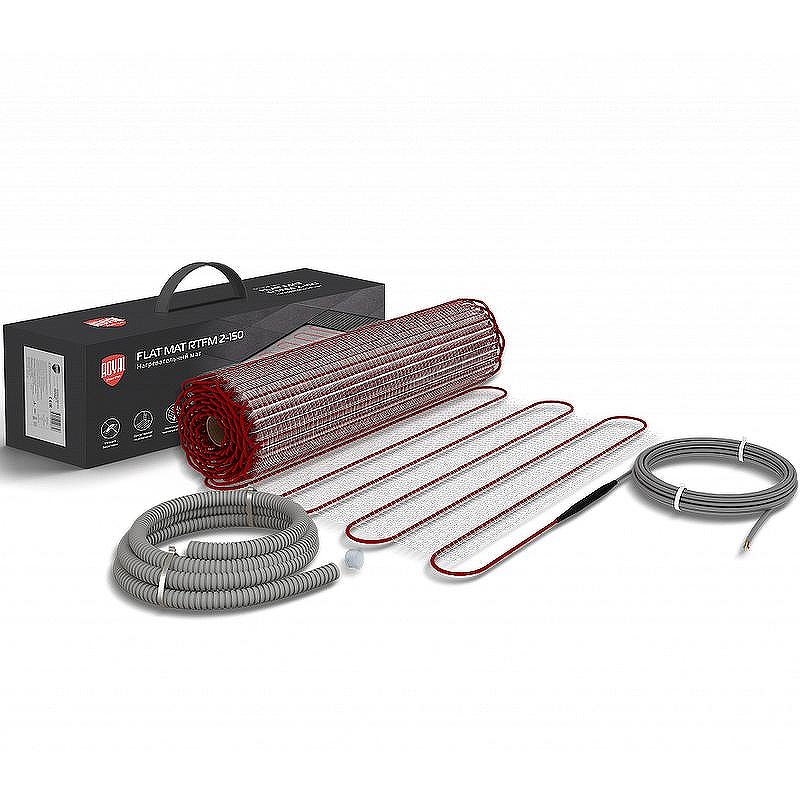 Теплый пол Royal Thermo Flat Mat 1200 Вт - 8 кв.м RTFM 2-150-8 НС-1599122 без терморегулятора