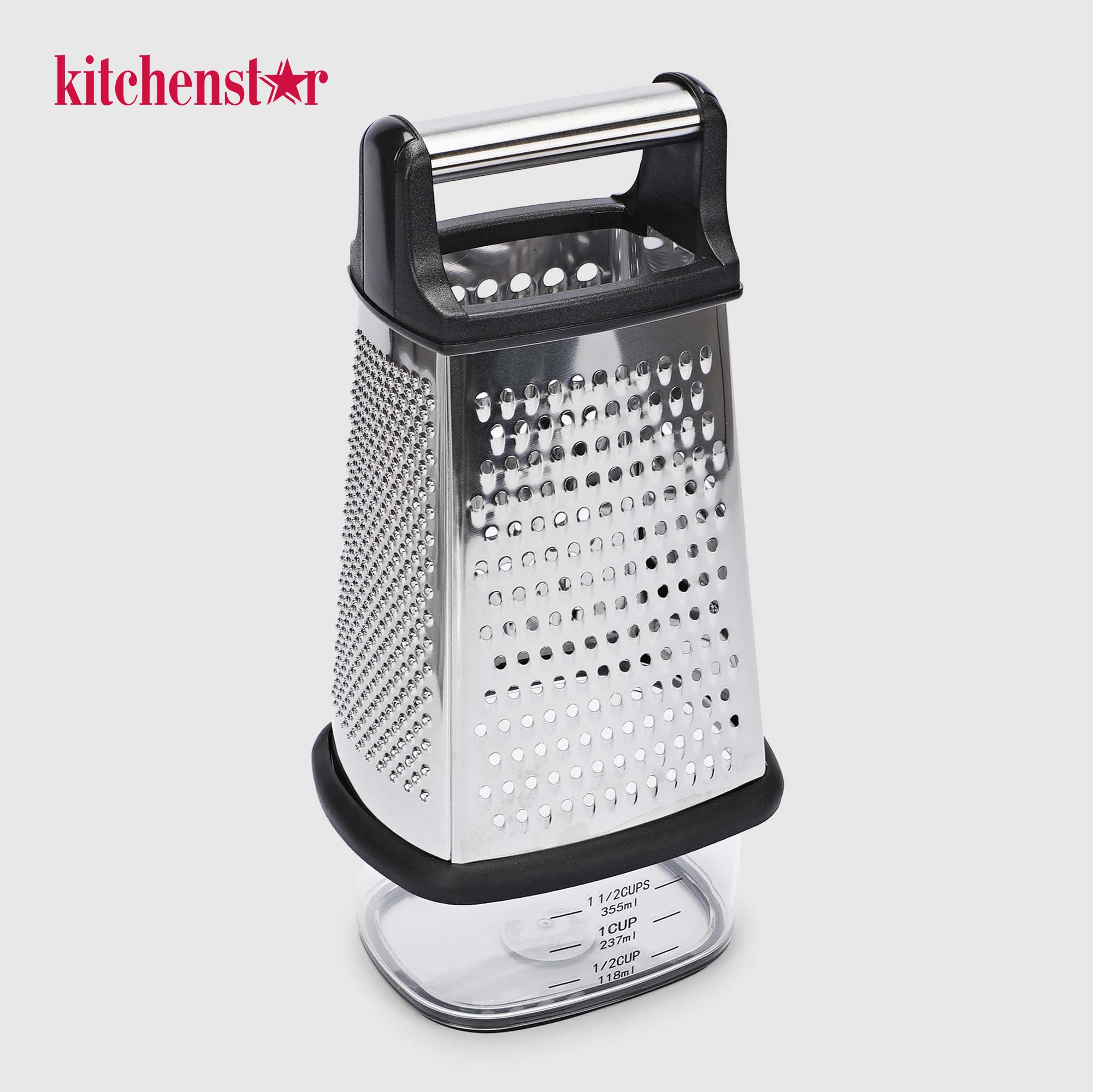 Терка для сыра Kitchenstar многофункциональная с механической ручкой zf2414-2