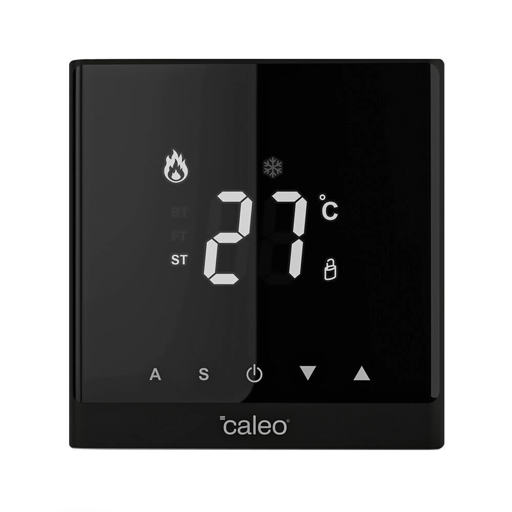 Терморегулятор электронный сенсорный для теплого пола Caleo C732 черный