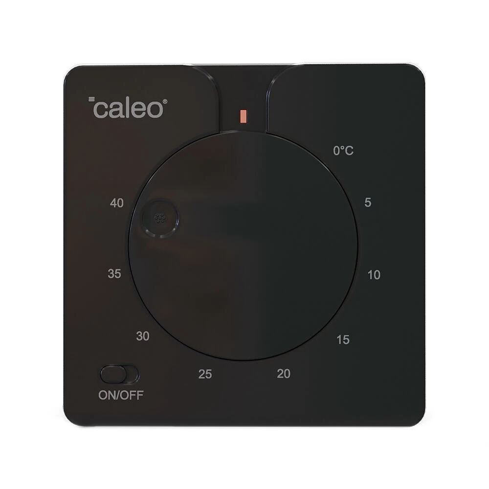 Терморегулятор механический для теплого пола Caleo C430 Black черный