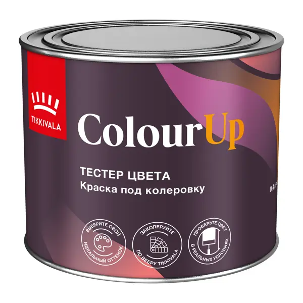 Тестер краски Colourup глубокоматовая цвет бесцветный база C 0.4 л