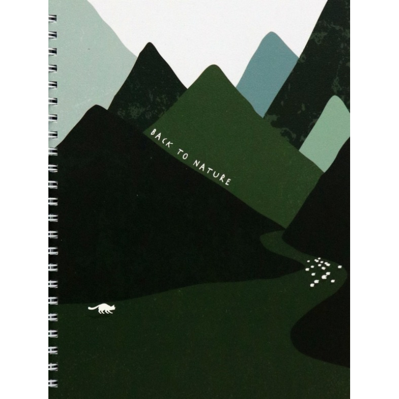 Тетрадь Be Smart Mountains 96 листов, клетка, 156х207 мм