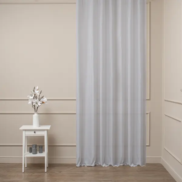 Ткань 1 м/п Silk 3 шелк 320 см цвет светло-серый