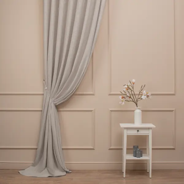 Ткань 1 п/м рогожка Wale 330 см 400 г/м² цвет серо-бежевый
