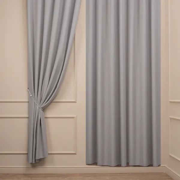 Ткань 1 п/м жаккард Suit 280 см 450 г/м² цвет платина