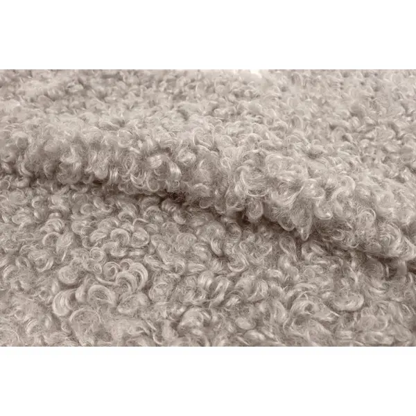 Ткань мебельная Alaska Beige искусственный мех 140 см цвет бежевый