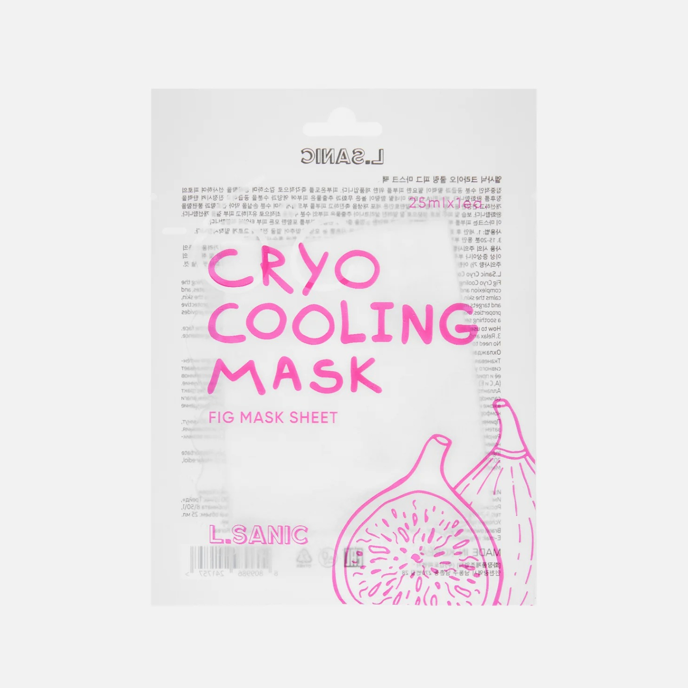 Тканевая маска для лица L.sanic Cryo cooling mask охлаждающая с экстрактом инжира 25 мл