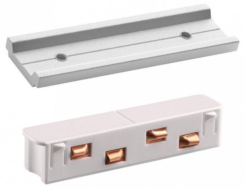 Токопровод концевой Novotech Flum 135163 цвет арматуры Белый