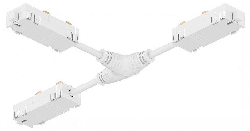 Токопровод T-образный центральный Denkirs SMART UNI TR2115-WH цвет арматуры Белый