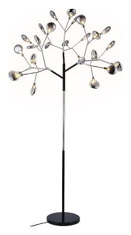 Торшер Ambrella Light TR TR3030 цвет плафона/подвески Дымчатый, цвет арматуры Хром, Черный