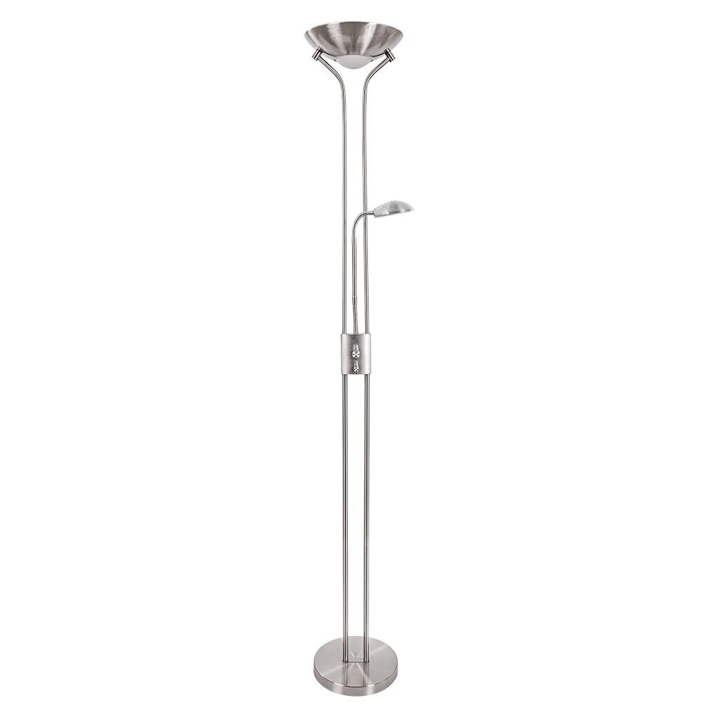 Торшер Arte Lamp E27 18,5 Вт серебро IP20 (A4329PN-2SS)