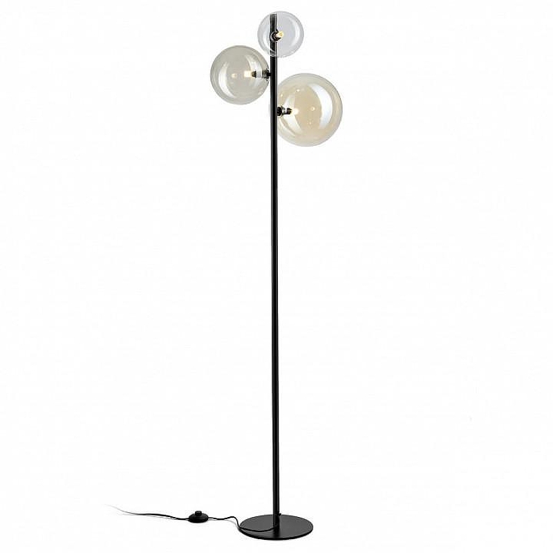 Торшер Citilux ORTON CL202933 цвет плафона/подвески Светло-серый, Бежевый, цвет арматуры Черный