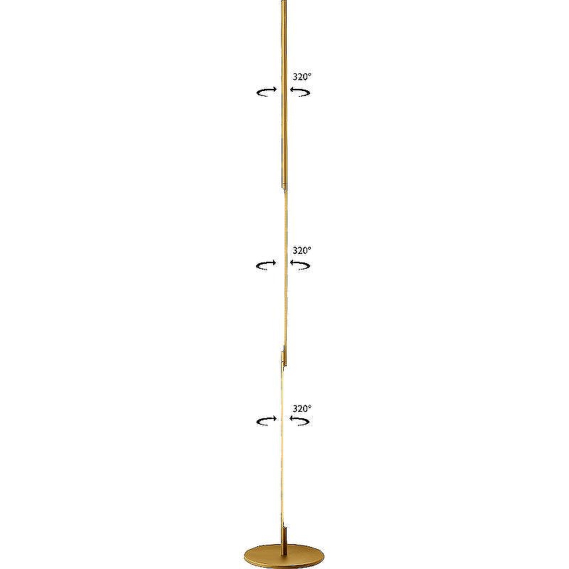 Торшер Crystal Lux Largo PT25W Gold цвет плафона/подвески Белый, цвет арматуры Золото
