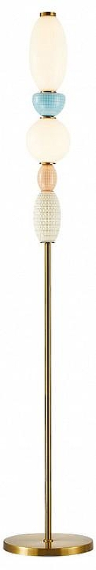 Торшер Divinare Ambra 5016/17 PN-20 цвет плафона/подвески Разноцветный, цвет арматуры Латунь