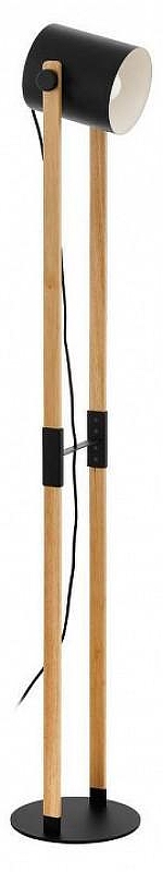 Торшер Eglo HORNWOOD 43521 цвет плафона/подвески Коричневый, цвет арматуры Бежевый, Черный