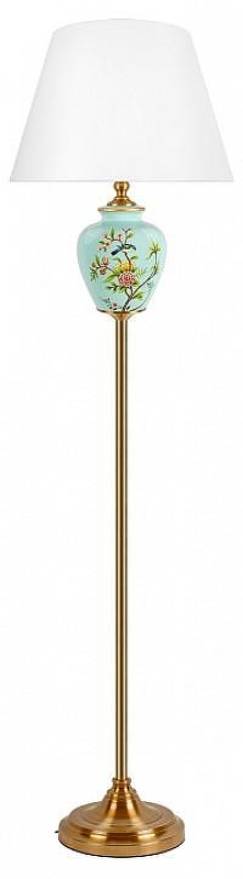 Торшер Loft it Bluet 10379F/B цвет плафона/подвески Белый, цвет арматуры Бронза, Голубой