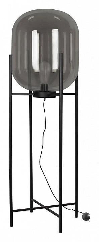 Торшер Loft it Oda 10195F/1400 Smoke цвет плафона/подвески Светло-серый, цвет арматуры Черный