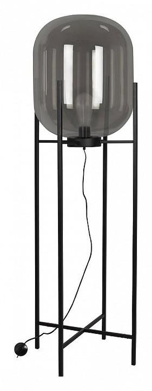 Торшер Loft it Oda 10195F/1600 Smoke цвет плафона/подвески Светло-серый, цвет арматуры Черный