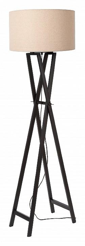 Торшер Lucide Trafalgar 30763/81/30 цвет плафона/подвески Бежевый, цвет арматуры Черный
