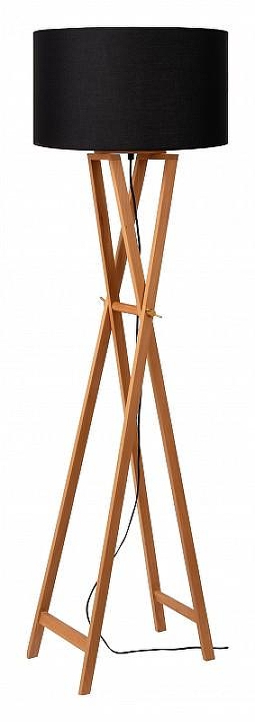 Торшер Lucide Trafalgar 30763/81/72 цвет плафона/подвески Черный, цвет арматуры Коричневый