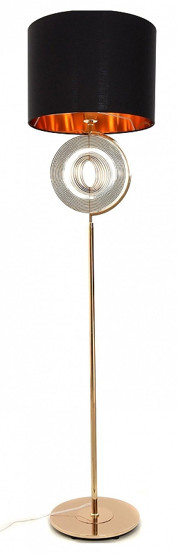 Торшер LUMINA DECO Monteroni LDF 5532 F.GD+BK цвет плафона/подвески Золото, Черный, цвет арматуры Золото