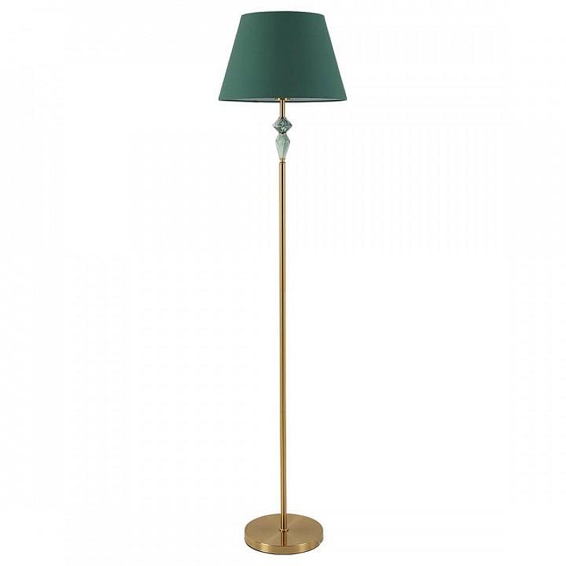 Торшер Lumion VERMONT 8275/1F цвет плафона/подвески Зеленый, цвет арматуры Зеленый, Латунь